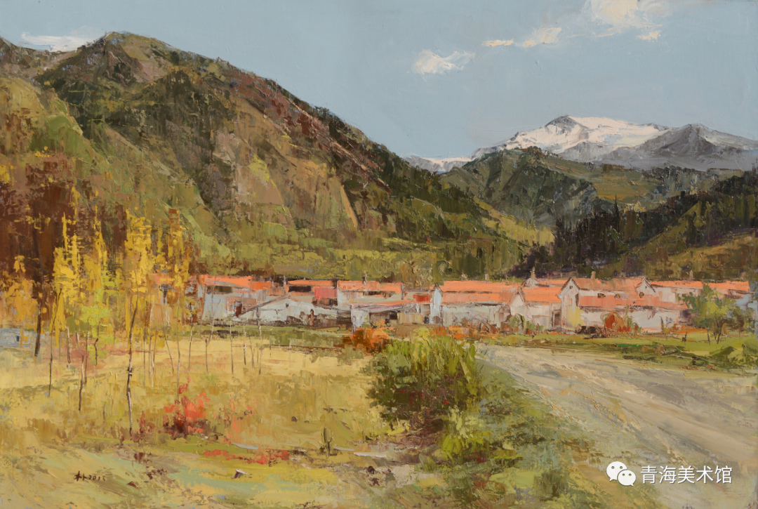 《新農(nóng)家》  80cm×120cm  布面油畫